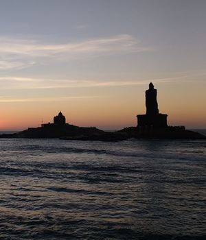 cbse schools in kanyakumari district Vivekananda Rock Memorial evening image 